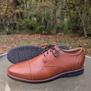 Men's Nunn Bush Brown Leather Dress Oxford Shoes Size 13 M